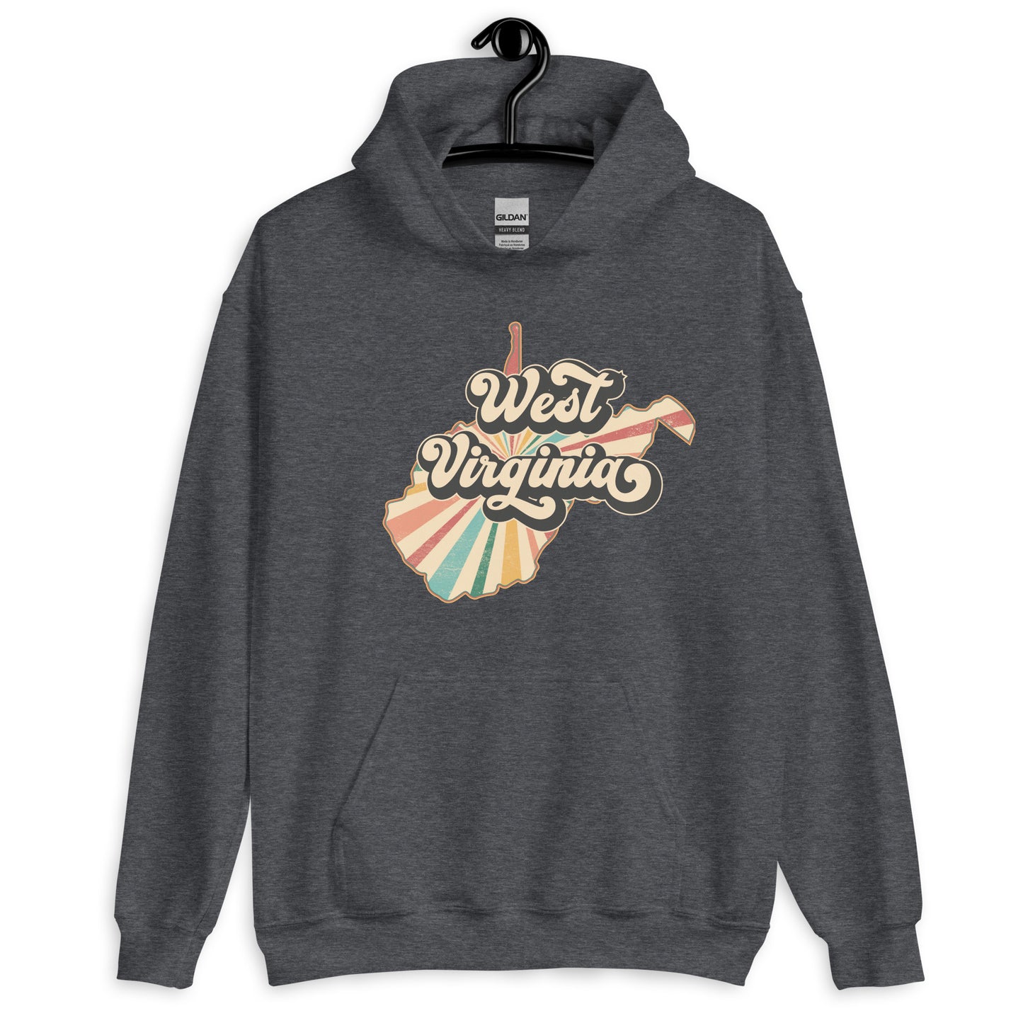 Almost Heaven WV Retro Unisex Hoodie