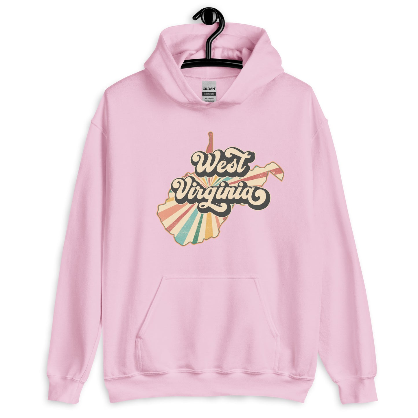 Almost Heaven WV Retro Unisex Hoodie